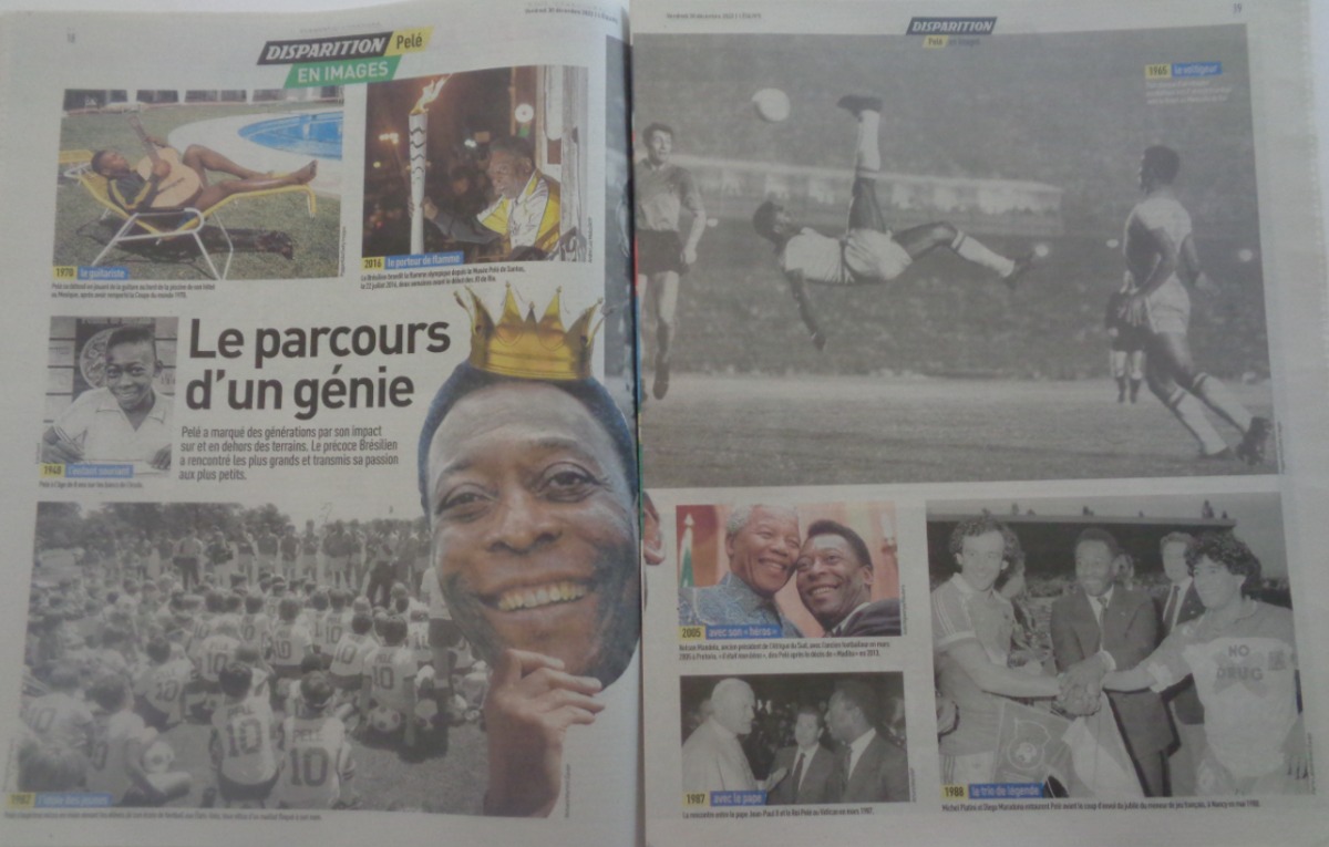 Journal l'équipe 30/12/2022 Pelé - il était un Roi - Hommage - Vue 6 - Journal L'Équipe
