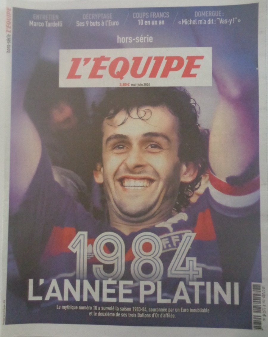 Journal l'équipe mai 2024 Michel Platini - Hors série - l'année Platini - Journal L'Équipe authentique - Revue Vintage