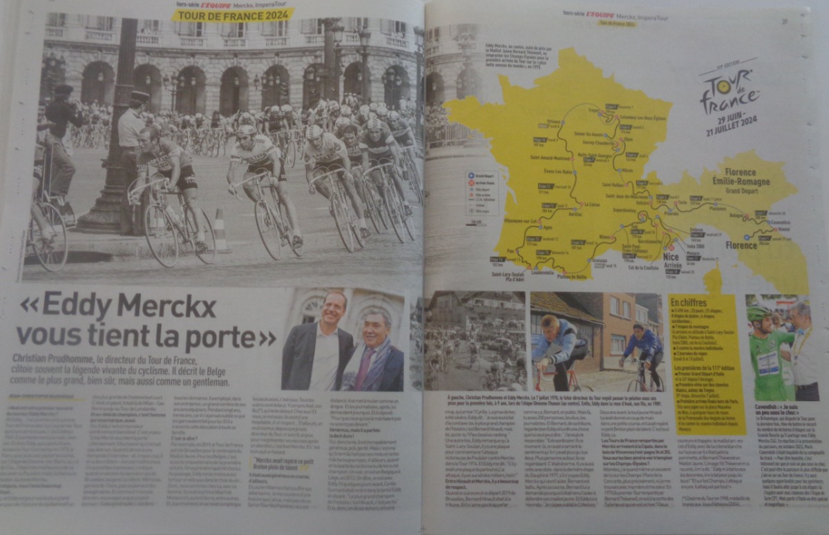 Journal l'équipe juillet 2024 Eddy Merckx “le Cannibale” - Hors série - Vue 8 - Journal L'Équipe