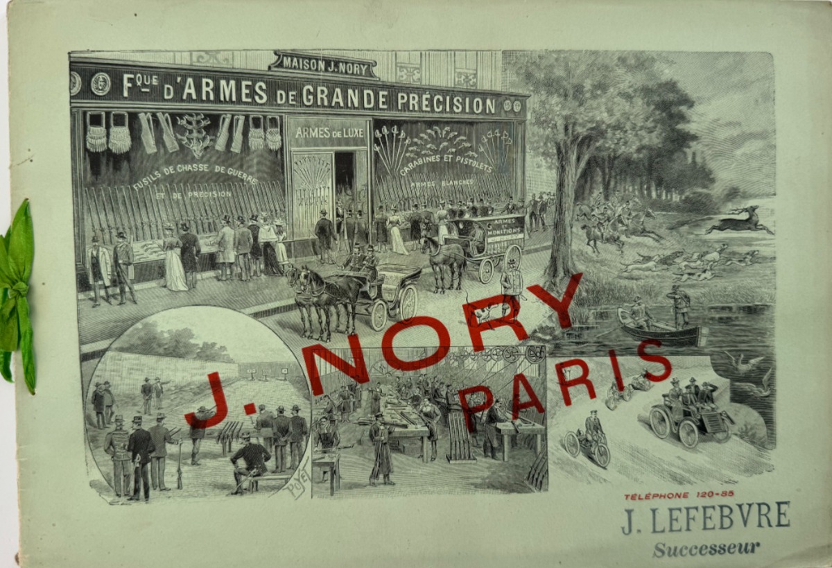 19eme - Catalogue d'armes de Paris J.Nory - Fusils de chasse - Armes de tir - Pistolet - Revolver - Divers authentique - Revue Vintage