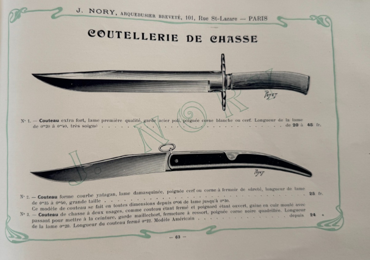 19eme - Catalogue d'armes de Paris J.Nory - Fusils de chasse - Armes de tir - Pistolet - Revolver - Vue 6 - Divers