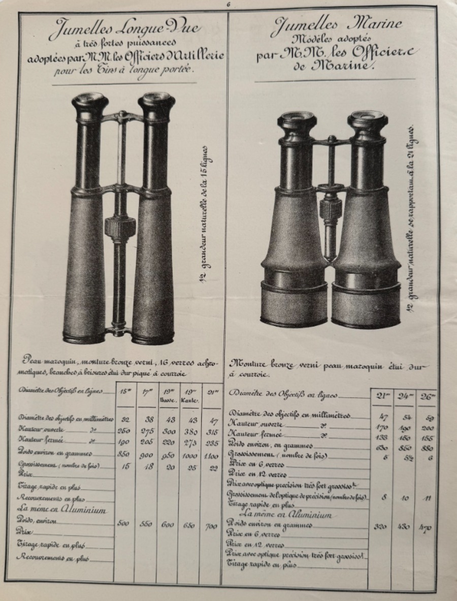 1896 catalogue d'instruments d'optique " Astronoma " militaire - jumelle - - Vue 3 - Divers