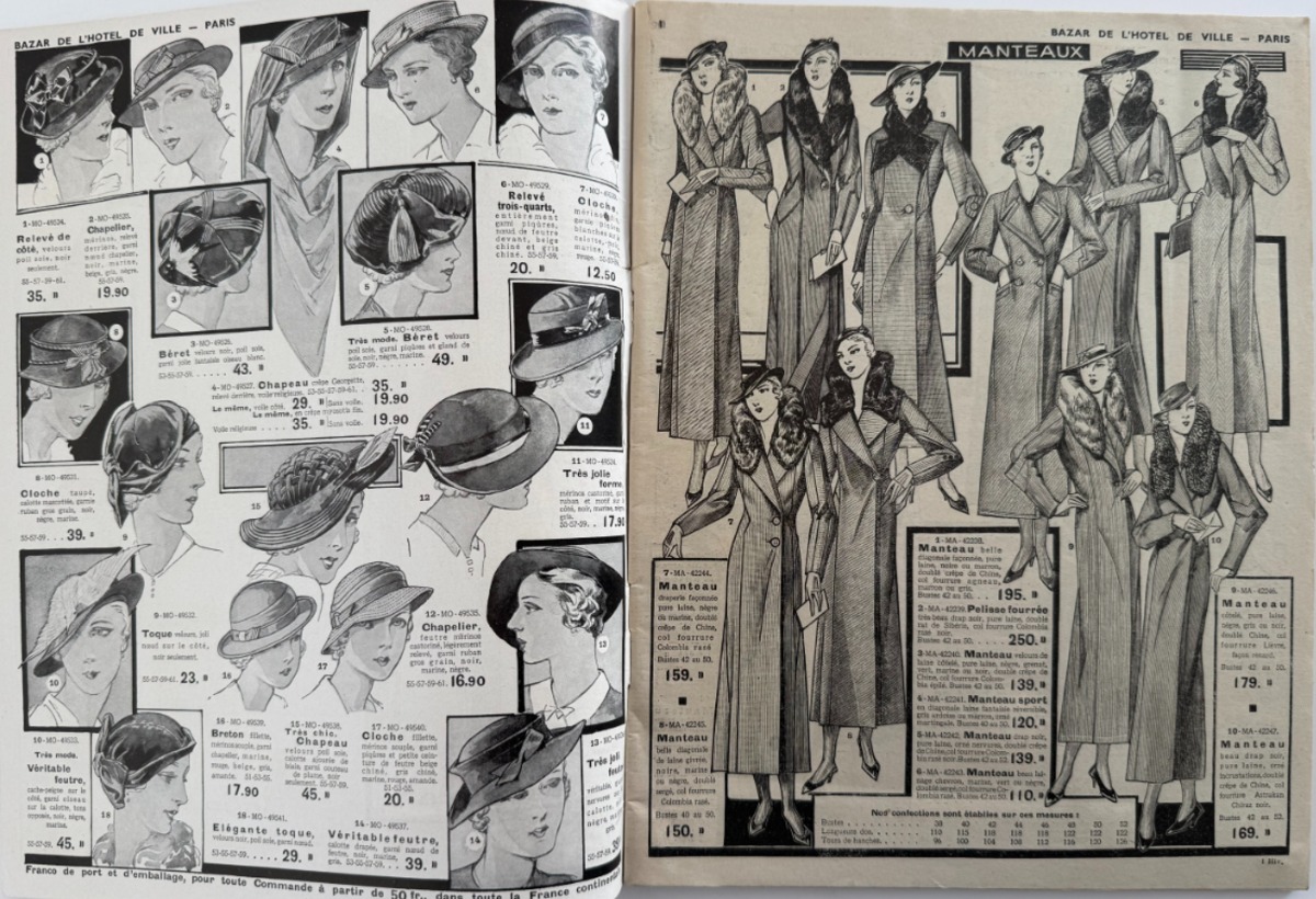 Catalogue Bazar de l'Hotel de Ville - mode - vêtement - 1934 - Vue 4 - Grands Magasins