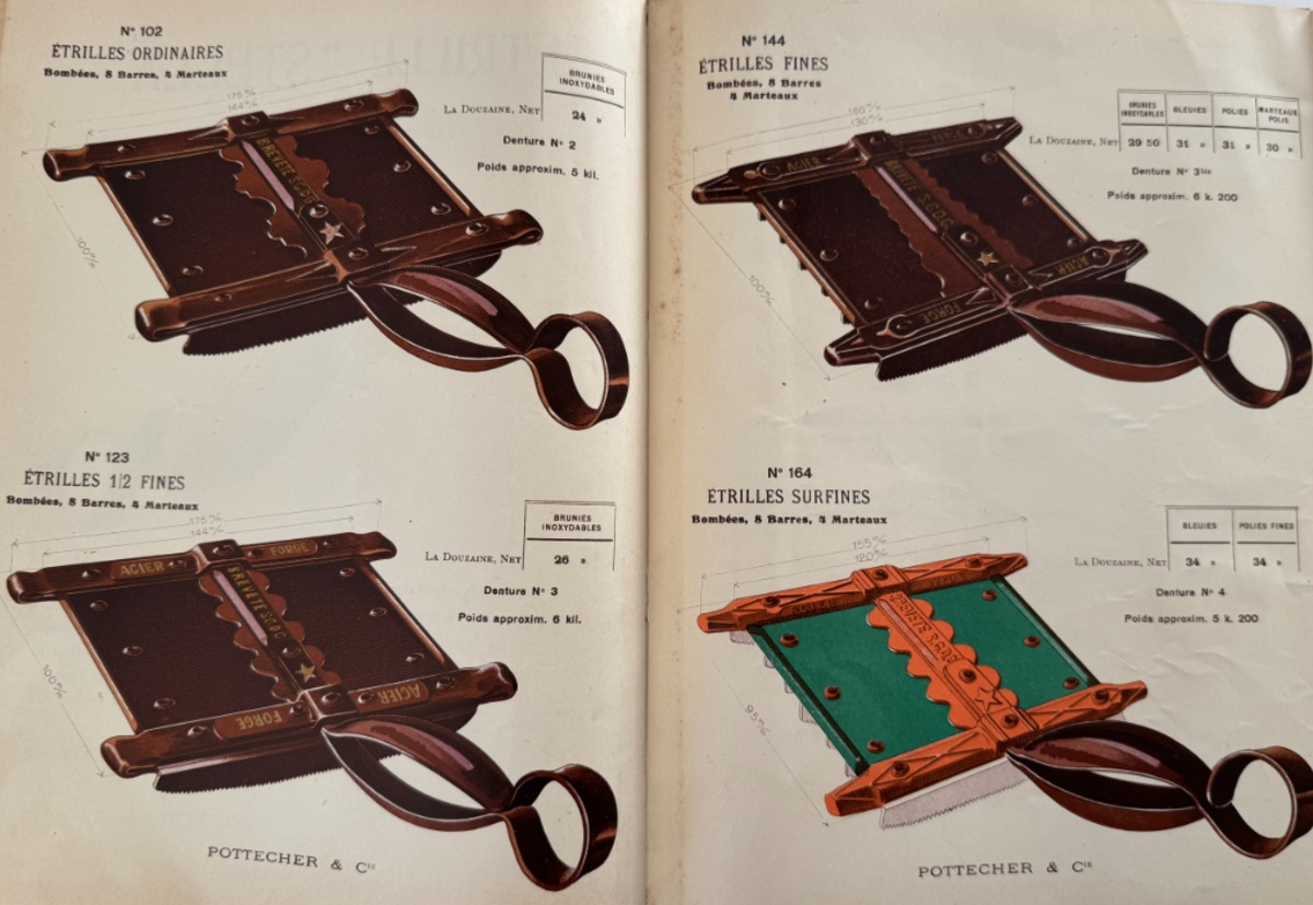 Catalogue d'étrilles peignes a cheval - Pottecher - Bussang Vosges - 1923 - Vue 4 - Divers