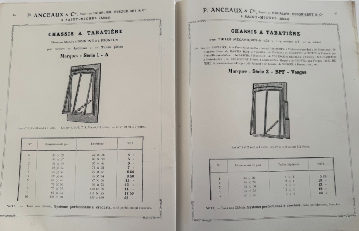 Catalogue Fonderie Hourlier, Anceaux, Desquilbet et Cie - Saint Mihiel - Aisne - année 1913 - Vue 7 - Divers