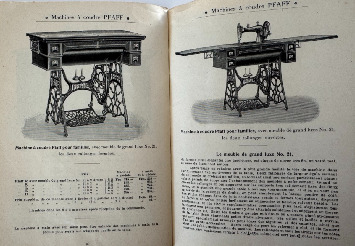 Catalogue machine a coudre Pfaff - Vue 5 - Divers