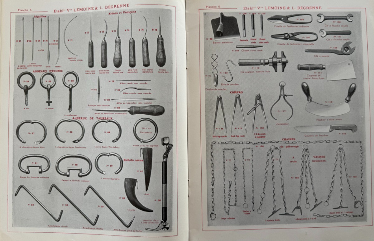 Catalogue Pièges a gibier, Quincaillerie, Serrurerie, Clé,Taillanderie - Lemoine et Dégrenne - Tinchebray Orne - Vue 3 - Divers
