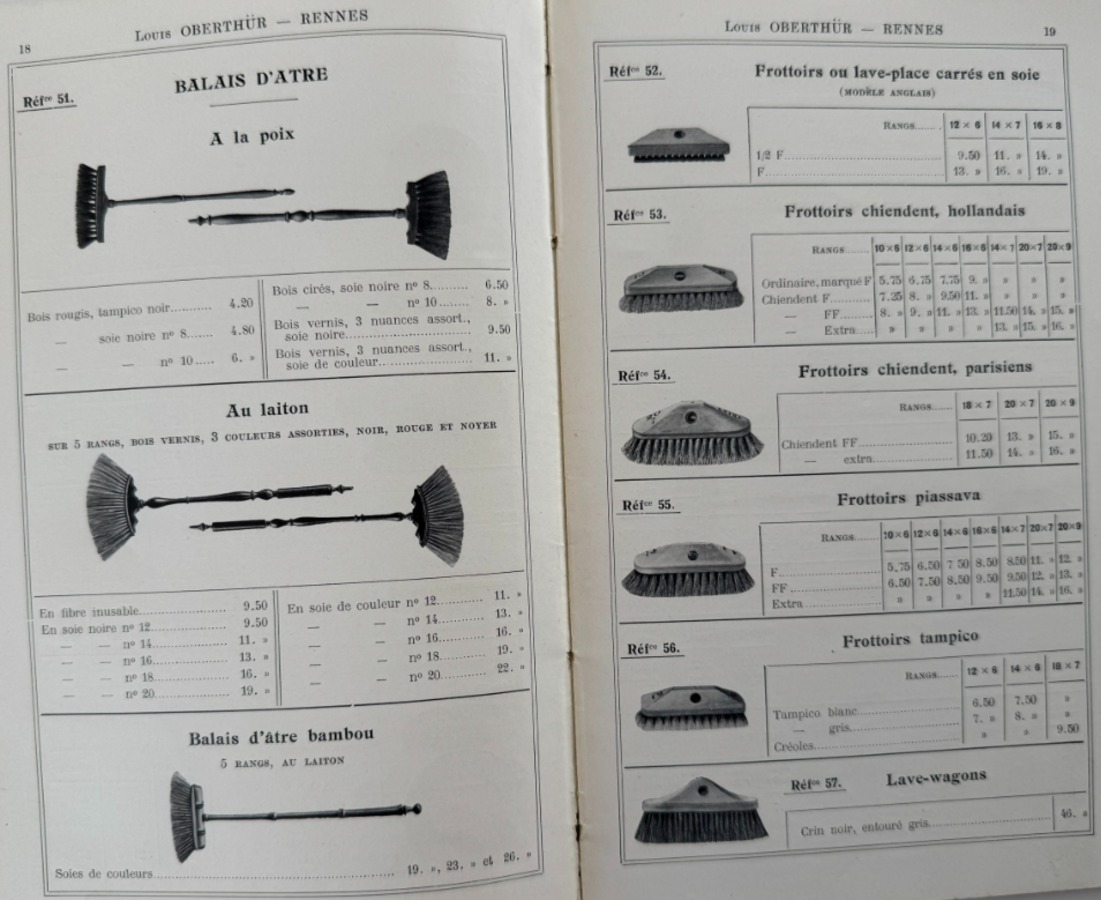 Catalogue manufactures de brosses et soies - Louis Oberthür - Rennes - Vue 4 - Divers