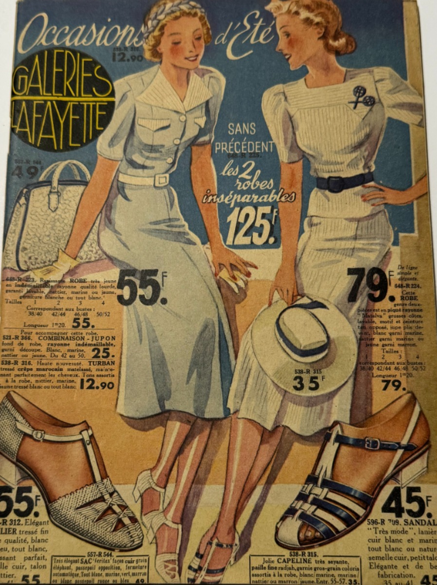 Catalogue Galeries Lafayette - mode - vêtement - - Grands Magasins authentique - Revue Vintage