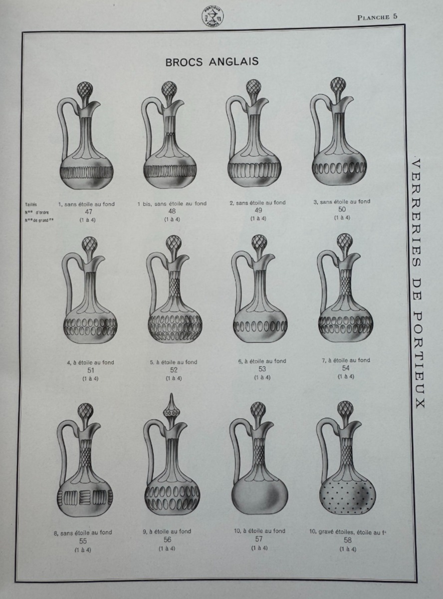 Catalogue Verrerie Portieux Vallerysthal 1933 verre opaline sucrier - Vosges - Vue 3 - Divers