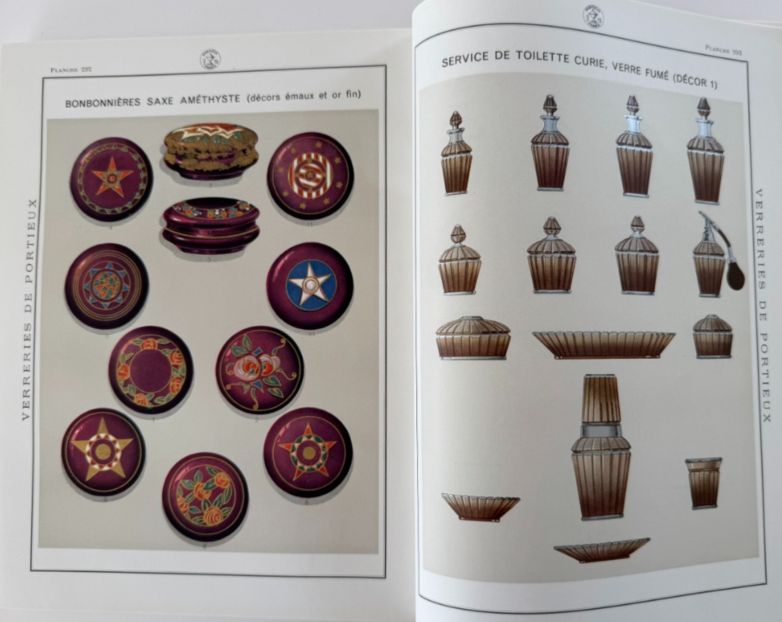 Catalogue Verrerie Portieux Vallerysthal 1933 verre opaline sucrier - Vosges - Vue 12 - Divers