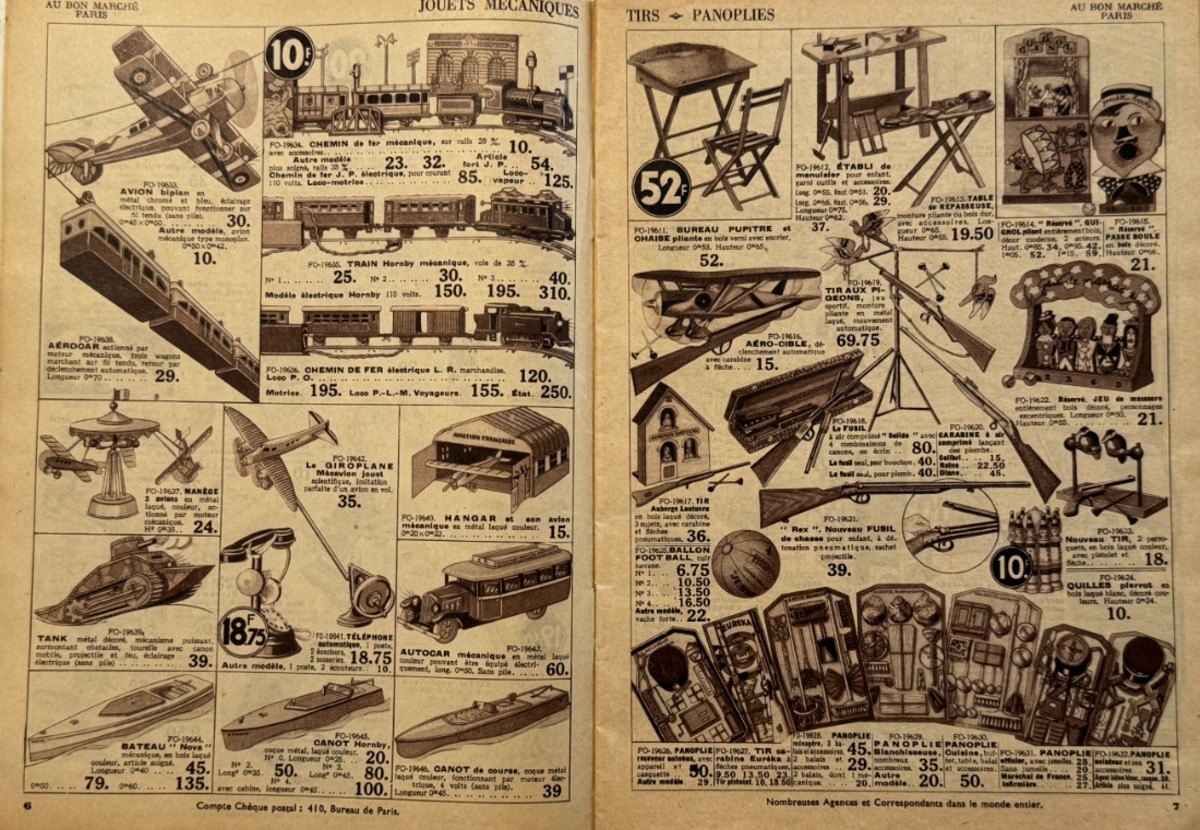 Catalogue jouets au bon Marché - 1935 - Vue 4 - Grands Magasins