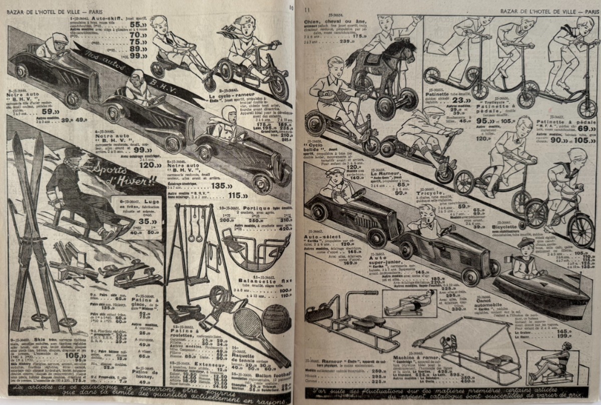 Catalogue jouets Bazar de l'hôtel de ville - 1937 - Etrennes - Poupée - Vue 5 - Divers