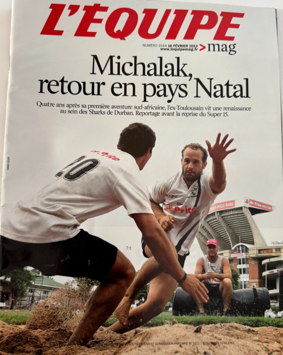 L'équipe magazine 18/02/2012 Michalak - Toulouse - Rugby - Journal L'Équipe authentique - Revue Vintage