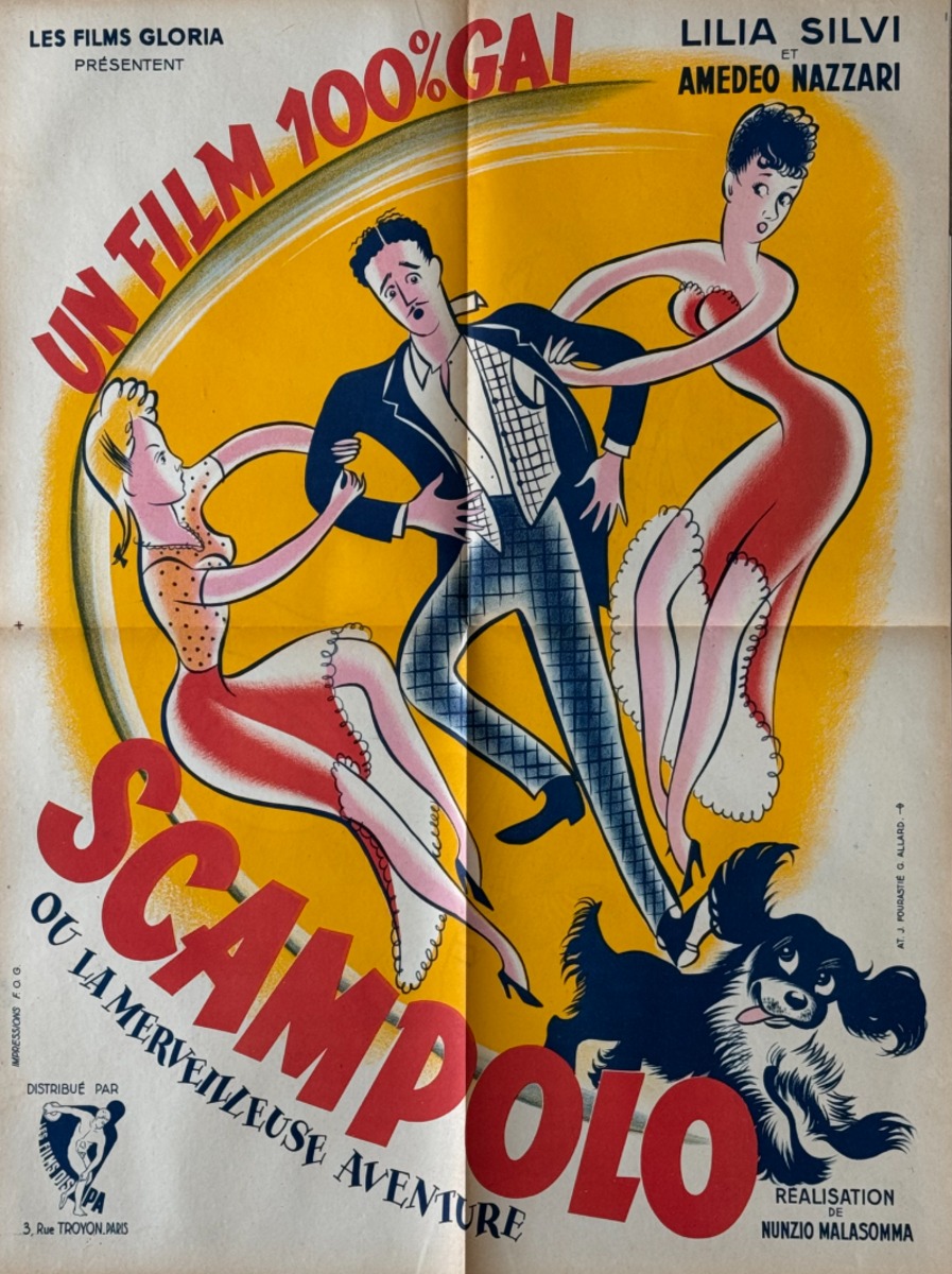 Scampolo 100 % GAI - Affiche cinéma - 1941 - Cinéma authentique - Revue Vintage