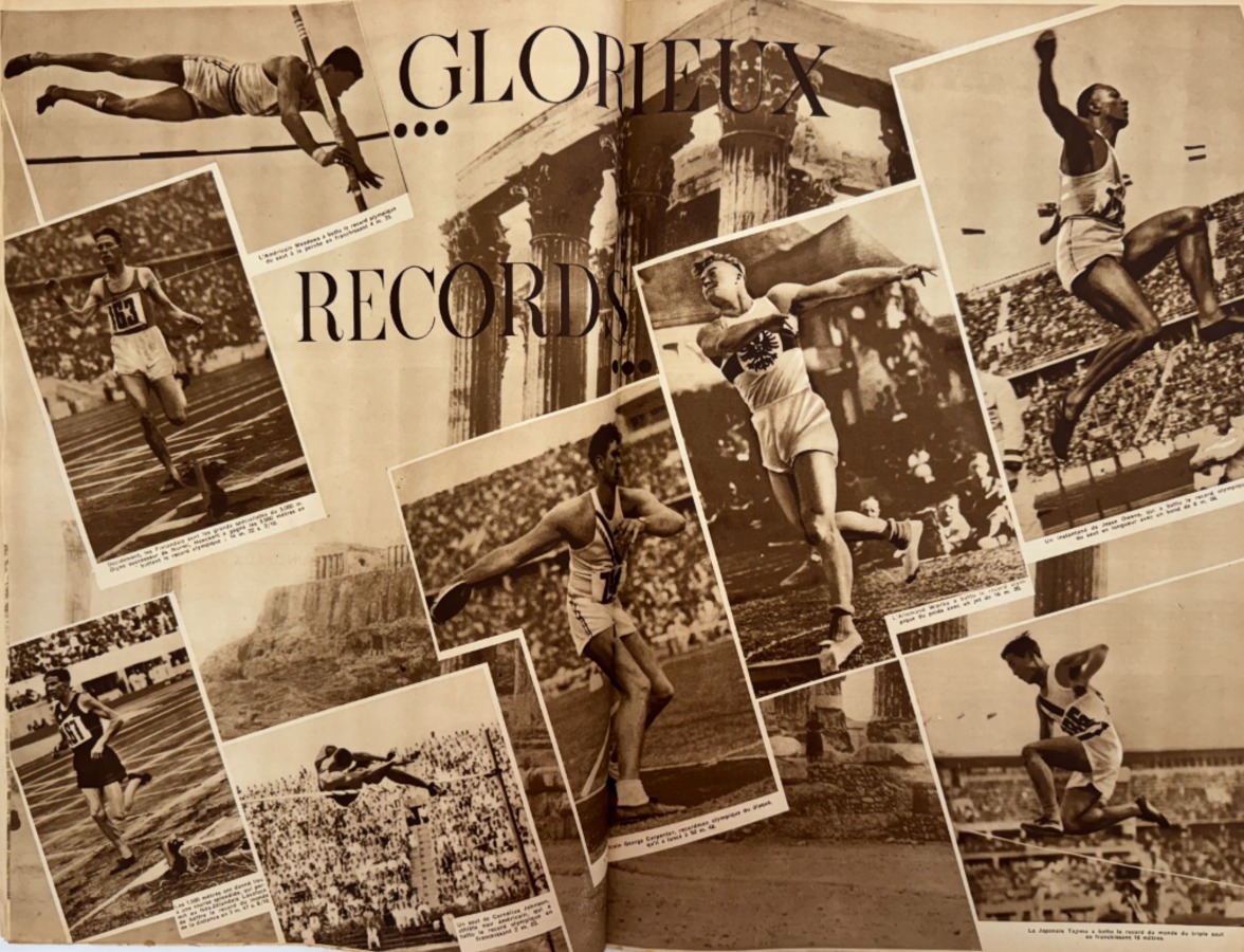 1936 Match l'intran Jesse Owens - Jeux Olympiques de Berlin - Vue 2 - Jeux Olympiques