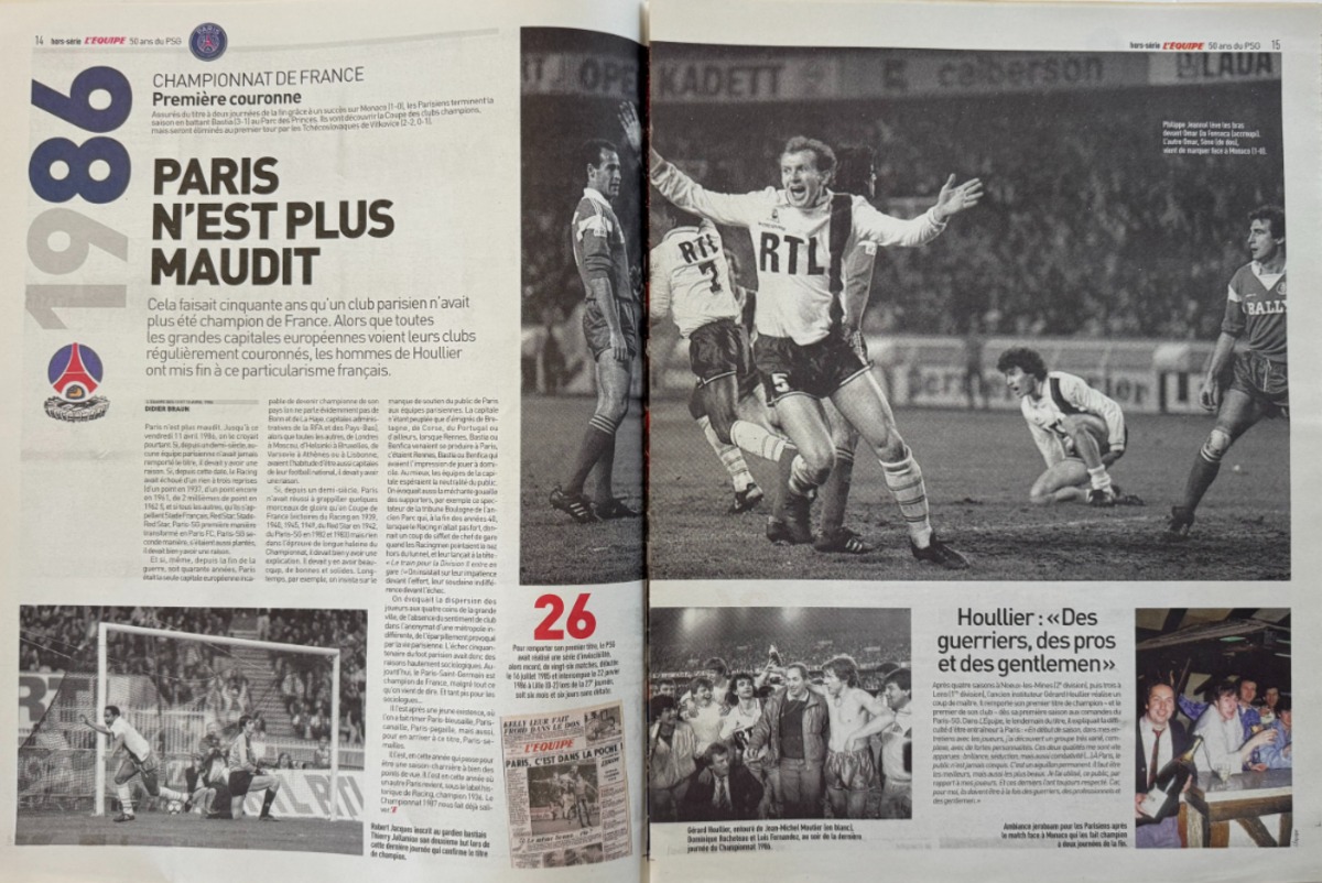 Journal L'Equipe - Ici Paris - Hors Série - 50 ans du PSG - - Football - 2020 Paris Saint Germain - Vue 4 - Journal L'Équipe