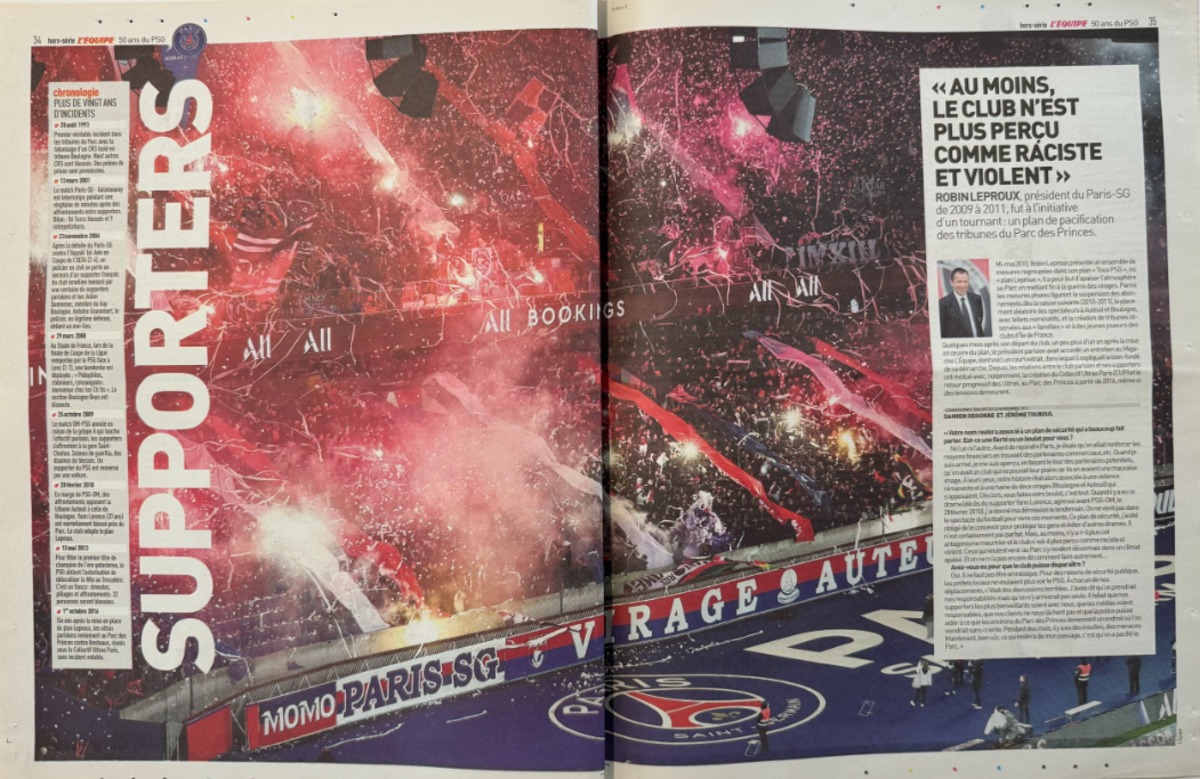 Journal L'Equipe - Ici Paris - Hors Série - 50 ans du PSG - - Football - 2020 Paris Saint Germain - Vue 7 - Journal L'Équipe
