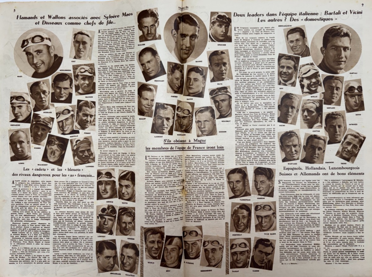 1938 Match l'intran Départ du Tour de France du 5 juillet 38 - Vue 3 - Cyclisme