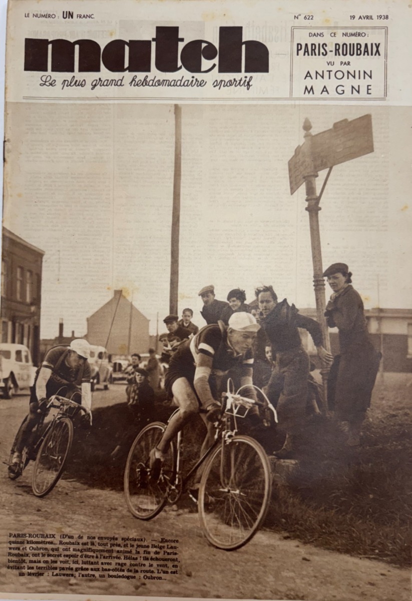 1938 Match l'intran - Paris Roubaix - Lucien Storme - Cyclisme authentique - Revue Vintage