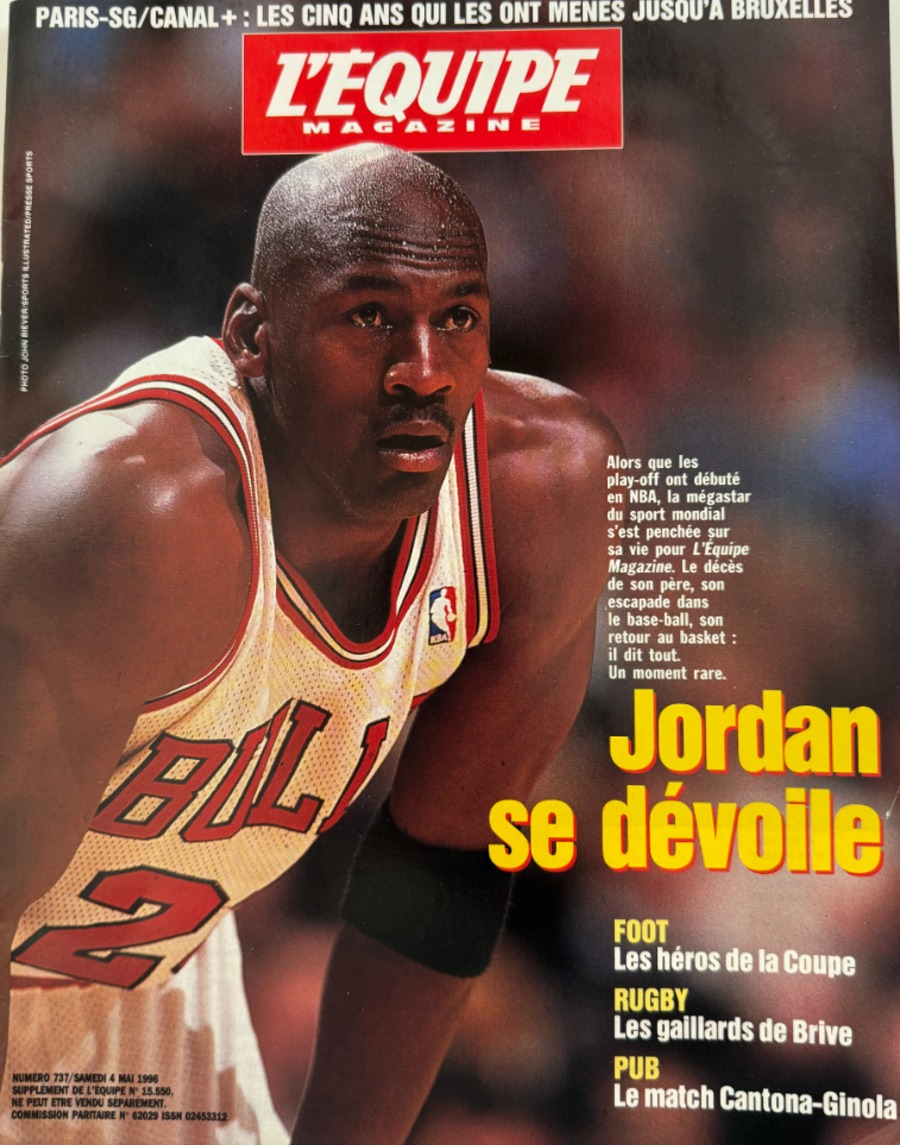 L'équipe magazine 04/05/1996 Michael Jordan - Basket NBA - Journal L'Équipe authentique - Revue Vintage