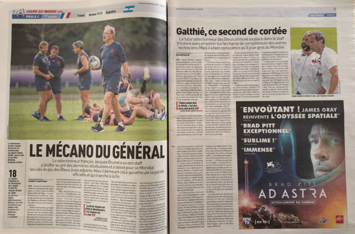 Journal l'équipe 20/09/2019 Rugby N° spécial Coupe du Monde - Vue 3 - Journal L'Équipe