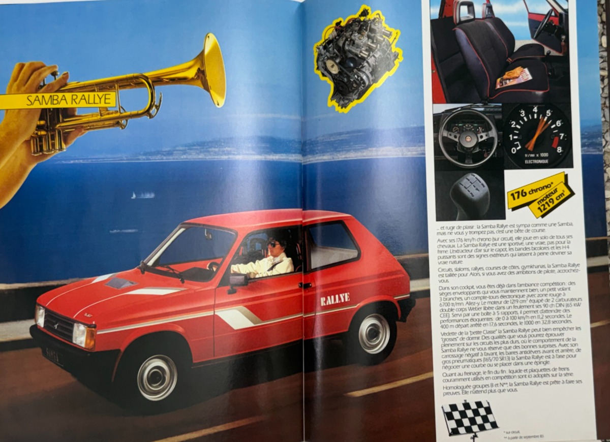 Catalogue Talbot Samba GL - LS - GLS - Rallye - Pininfarina cabriolet - Vue 2 - Auto