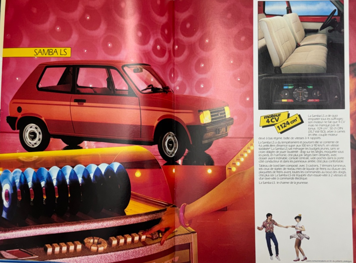 Catalogue Talbot Samba GL - LS - GLS - Rallye - Pininfarina cabriolet - Vue 3 - Auto