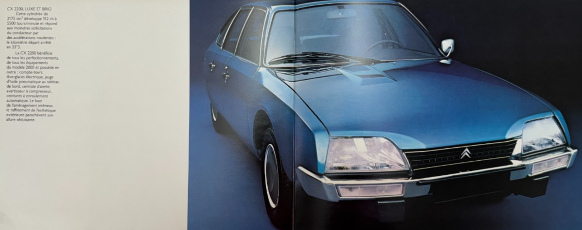 Catalogue Citroën CX 1974 - Vue 3 - Auto