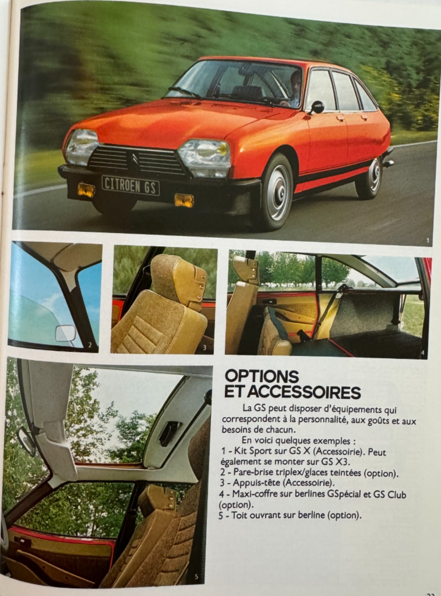 Catalogue Citroën GS Club - GSX3 - GS Pallas - GS Break 1979 - Vue 3 - Auto