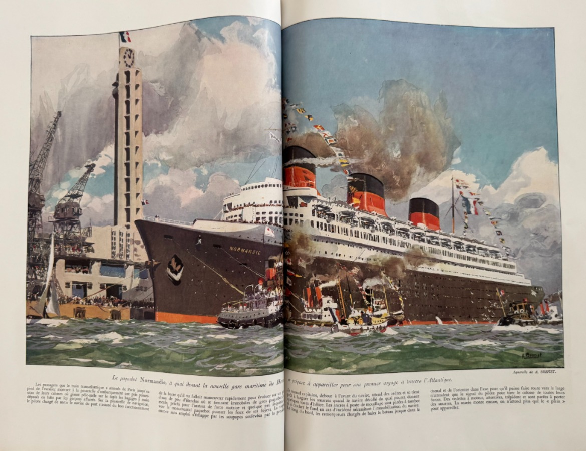 Paquebot " Normandie " L'Illustration du 1er juin 1935 - Vue 2 - Autres