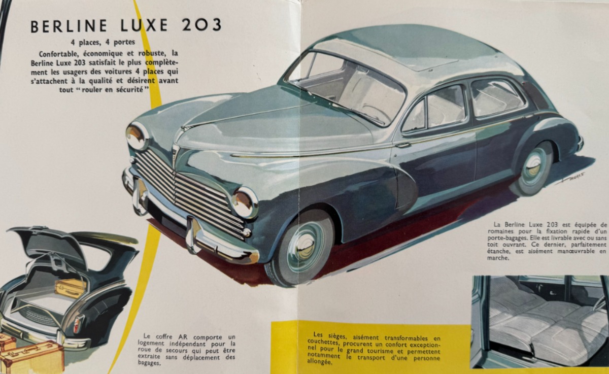Catalogue Peugeot 203 - Vue 2 - Auto