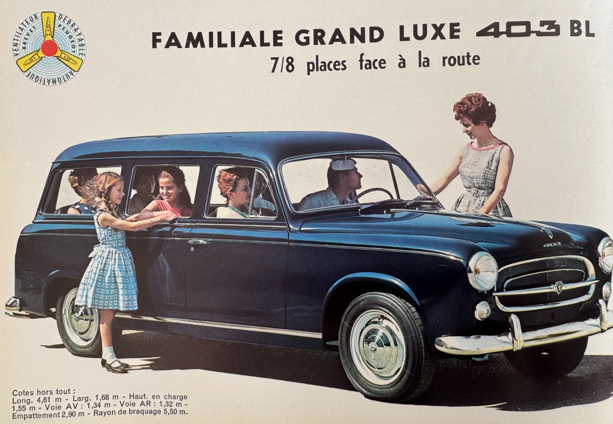 Catalogue Peugeot 403 année 1962 - Vue 4 - Auto