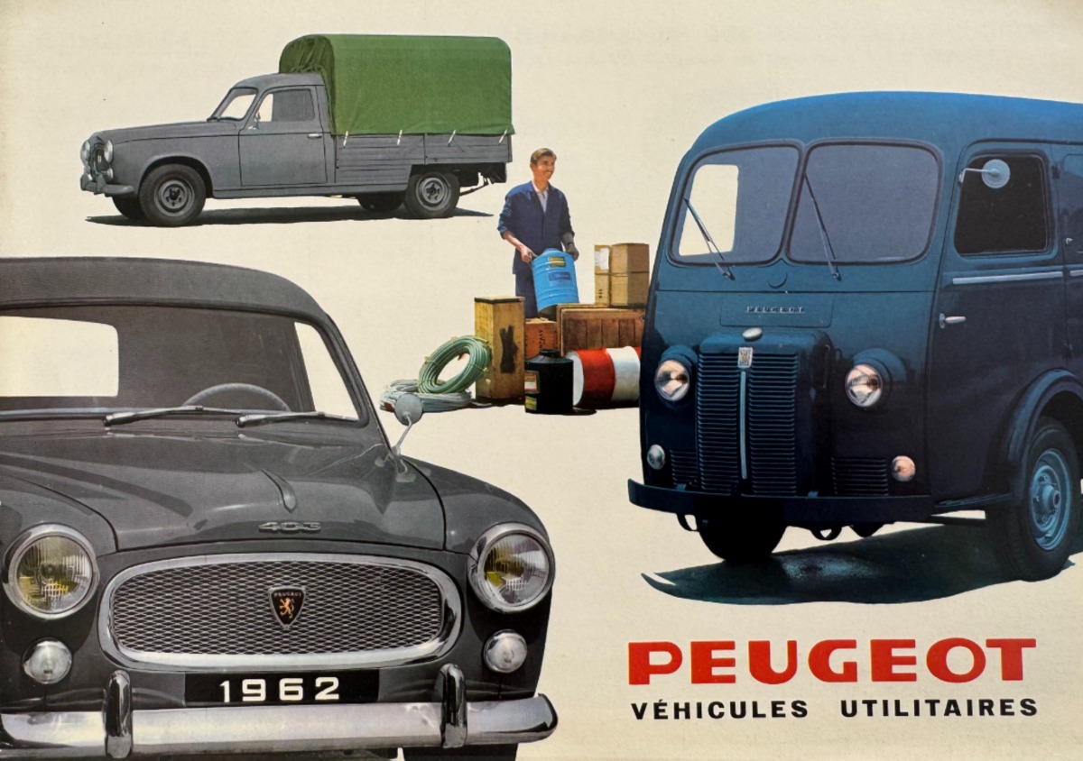 Catalogue Peugeot utilitaires année 1962 - Auto authentique - Revue Vintage