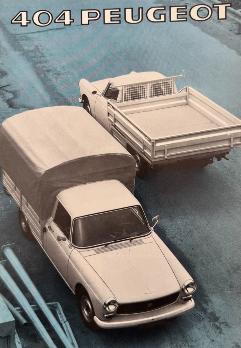 Catalogue Peugeot 404 utilitaire - année 1977 - Auto authentique - Revue Vintage