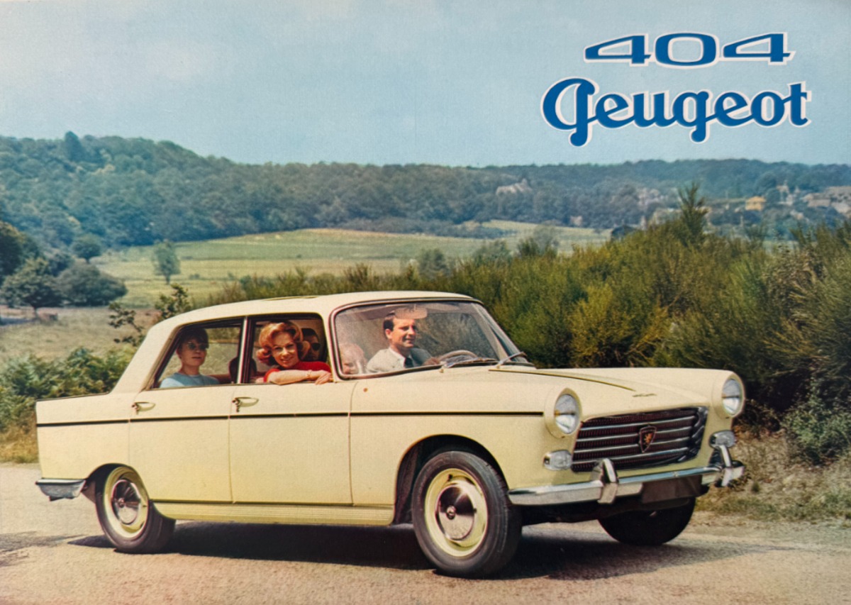 Catalogue Peugeot 404 tourisme - année 1960 - Auto authentique - Revue Vintage