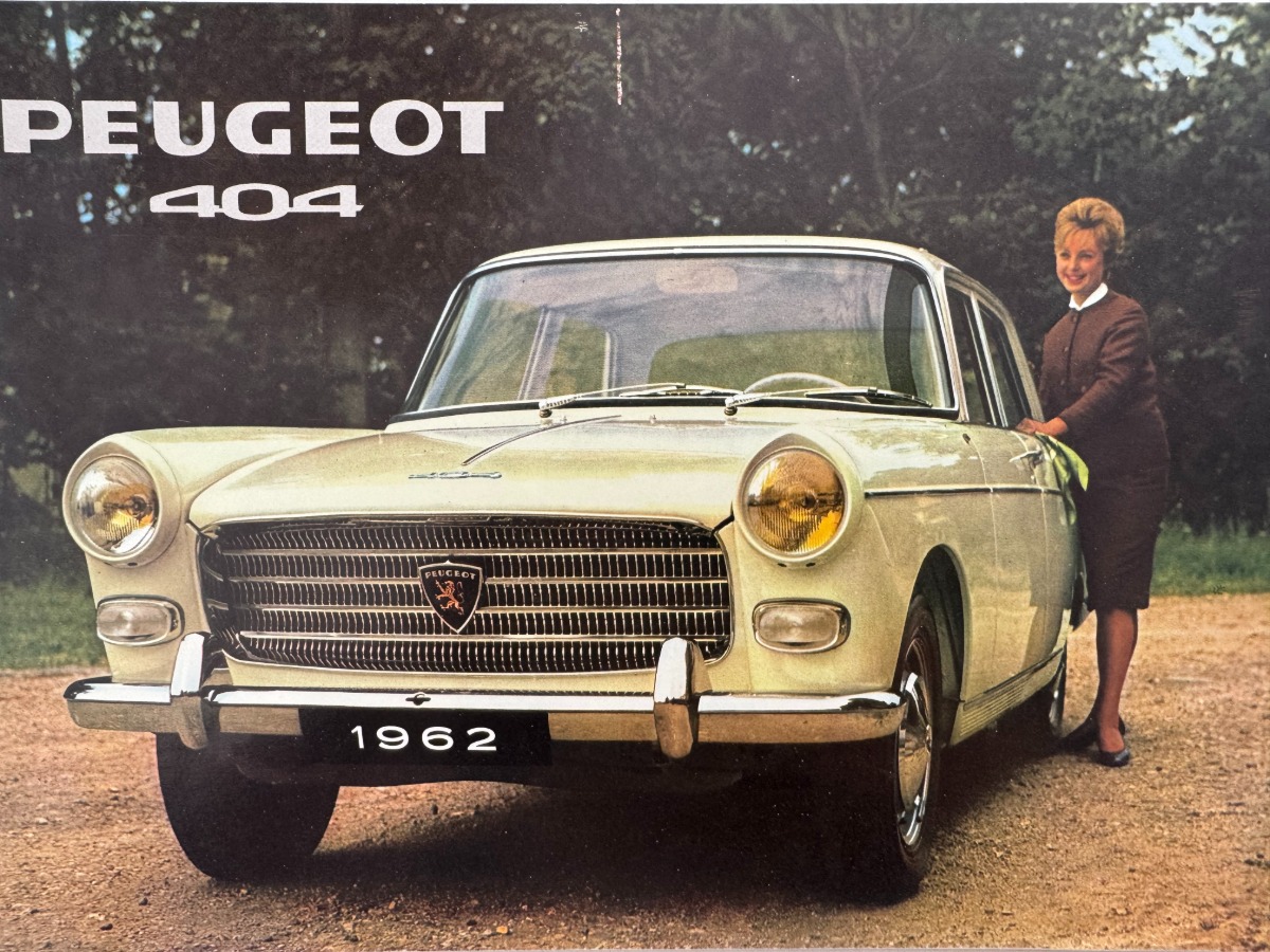 Catalogue Peugeot 404 tourisme - année 1962 - Auto authentique - Revue Vintage
