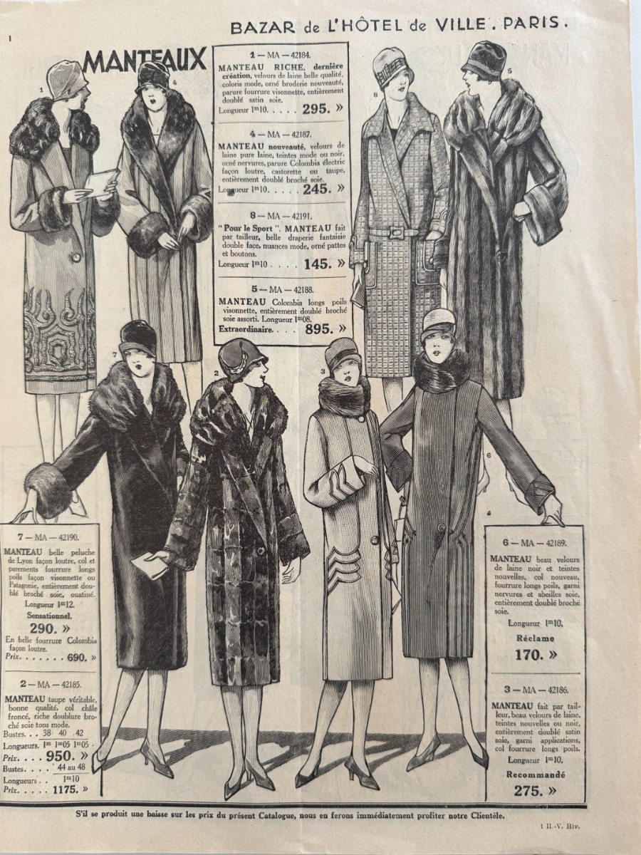 Catalogue Bazar de l'hôtel de ville - Hiver 1928 - Vue 3 - Grands Magasins