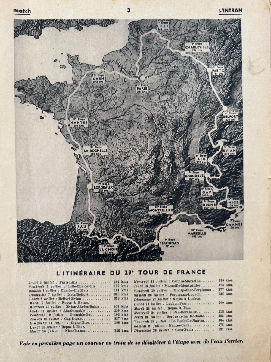 L'intransigeant - Match l'intran - Programme du Tour de France 1935 - N° spécial gratuit - Vue 3 - Cyclisme