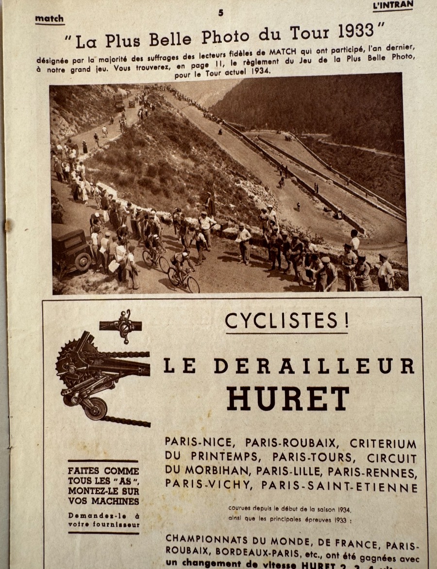 L'intransigeant - Match l'intran - Programme du 28eme Tour de France 1934 - N° spécial gratuit - Vue 3 - Cyclisme