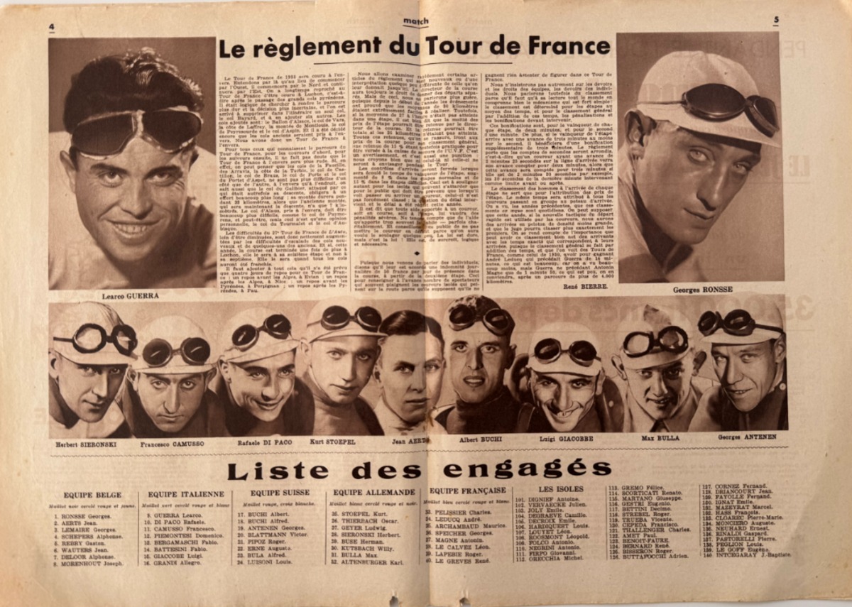 Match l'intran - Programme du 27eme Tour de France 1933 - N° spécial gratuit - Vue 3 - Cyclisme