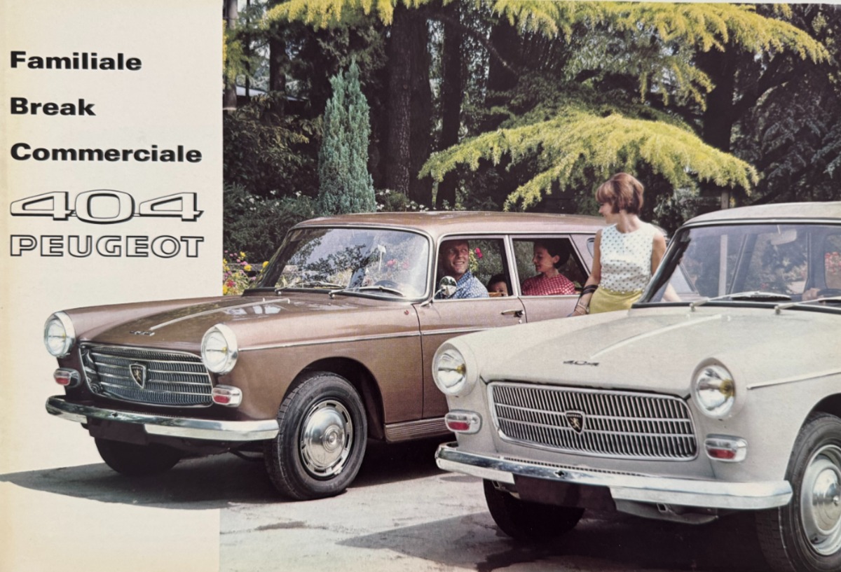Catalogue Peugeot 404 Break - Familiale - Commerciale 1965 - Auto authentique - Revue Vintage