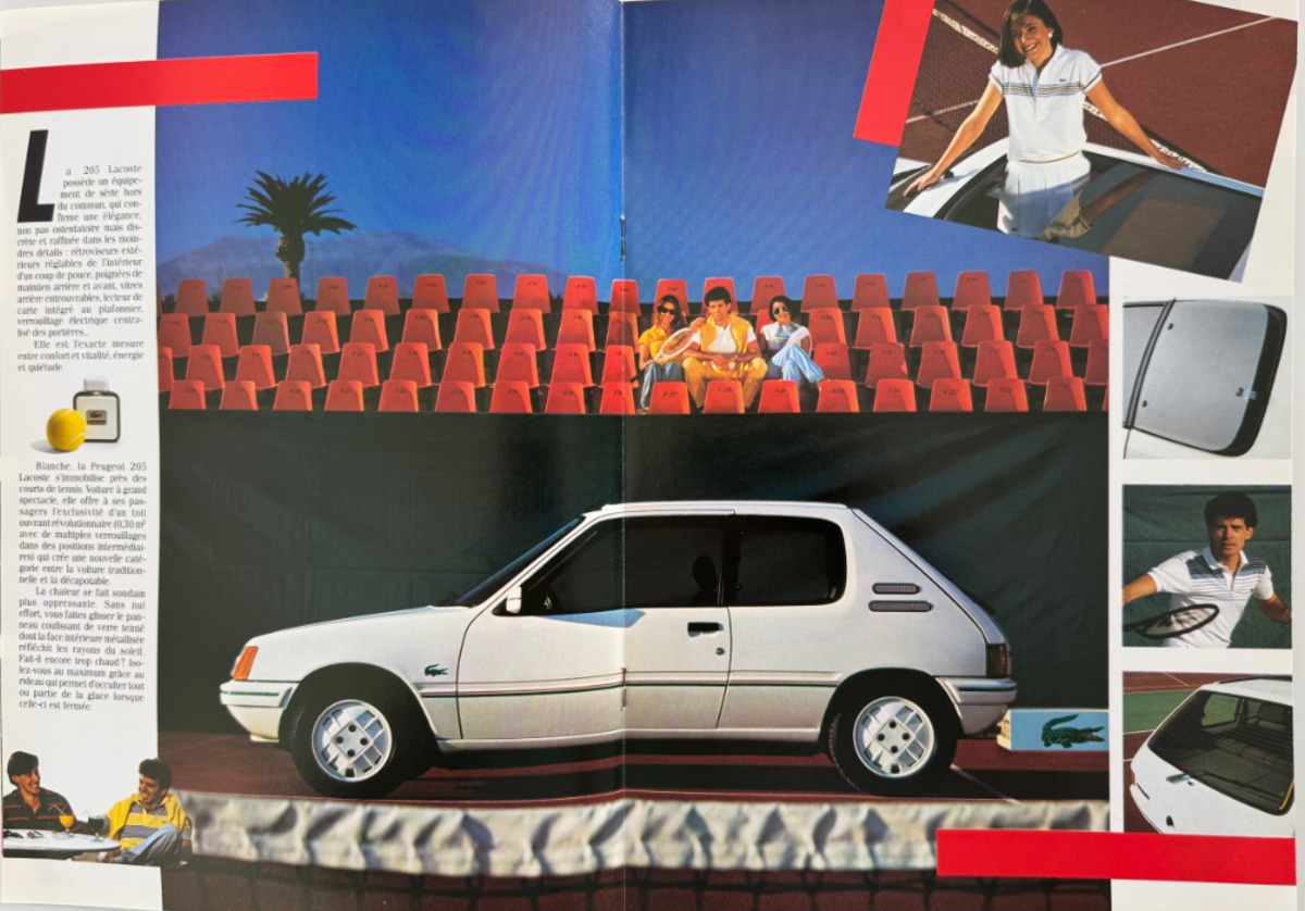Catalogue Peugeot 205 Lacoste - année 1986 - Vue 3 - Auto