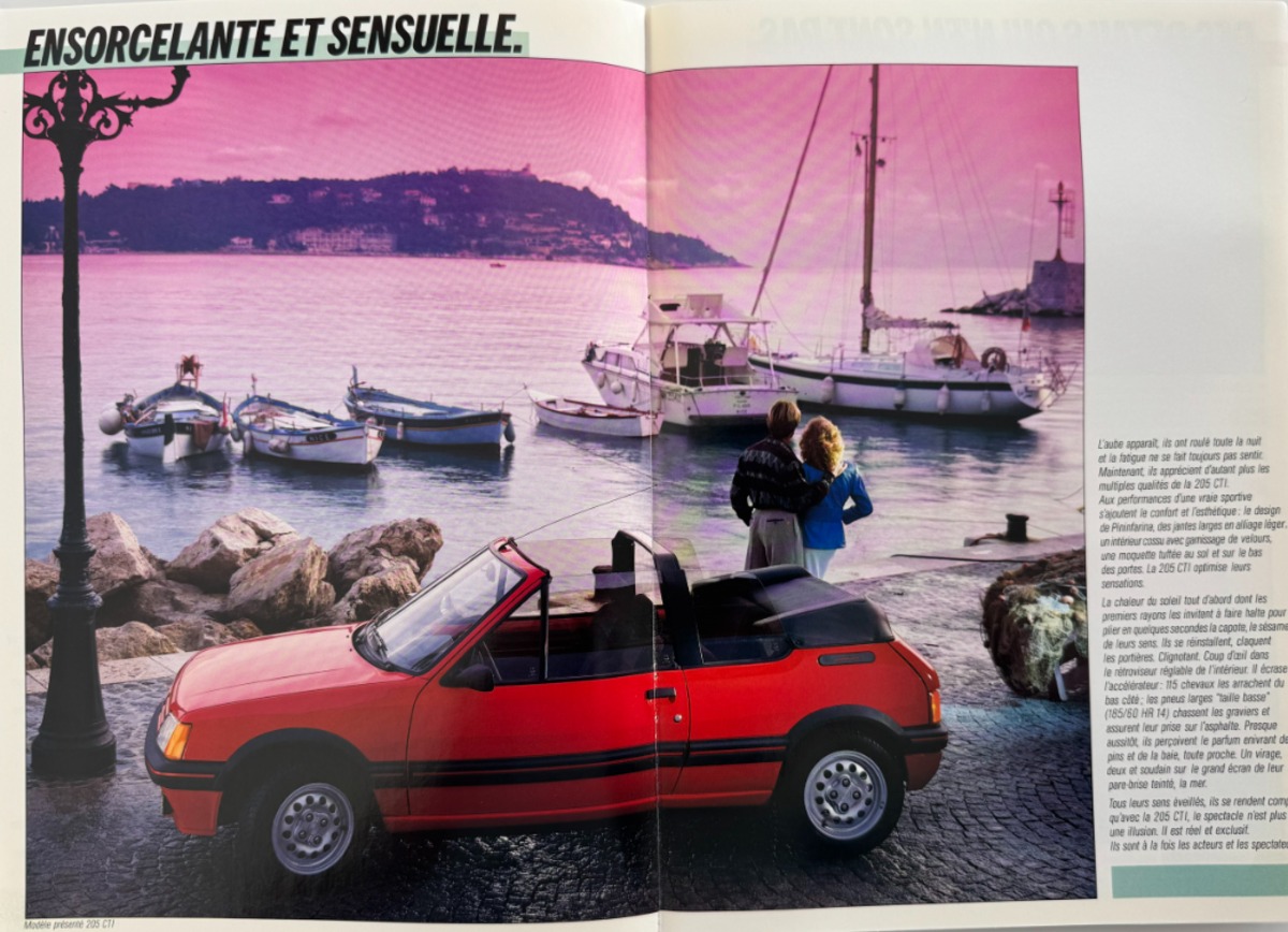 Catalogue Peugeot 205 CT et CTI cabriolet - année 1986 - Vue 3 - Auto