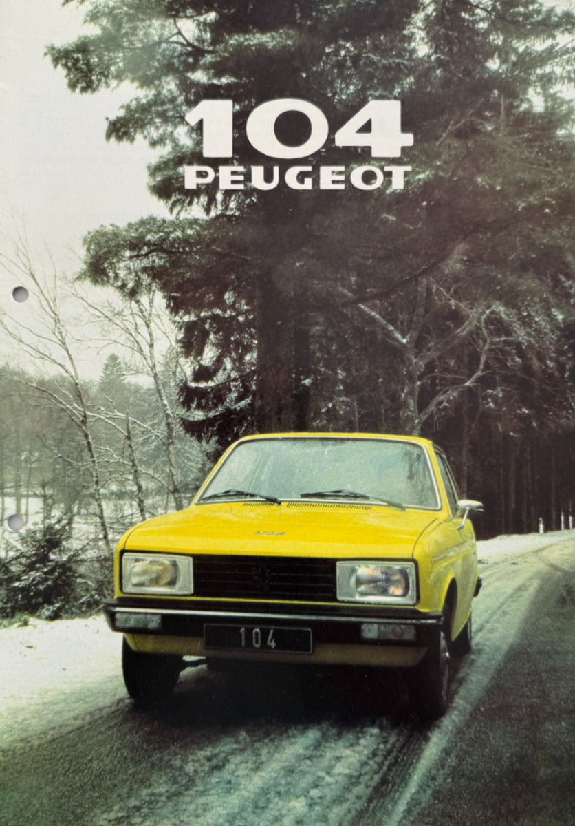 Catalogue Peugeot 104 ZL - ZS - année 1978 - Auto authentique - Revue Vintage