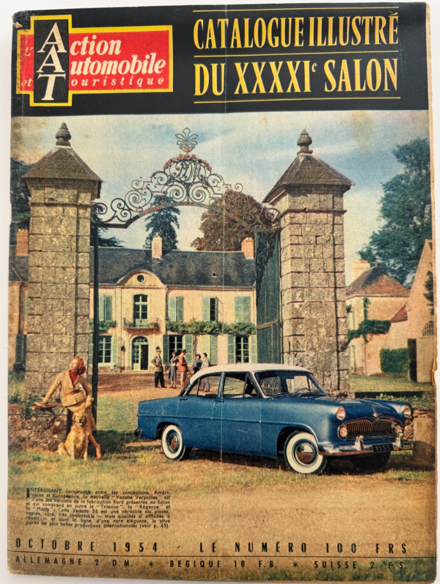 Salon de l'automobile 1954 - Auto authentique - Revue Vintage
