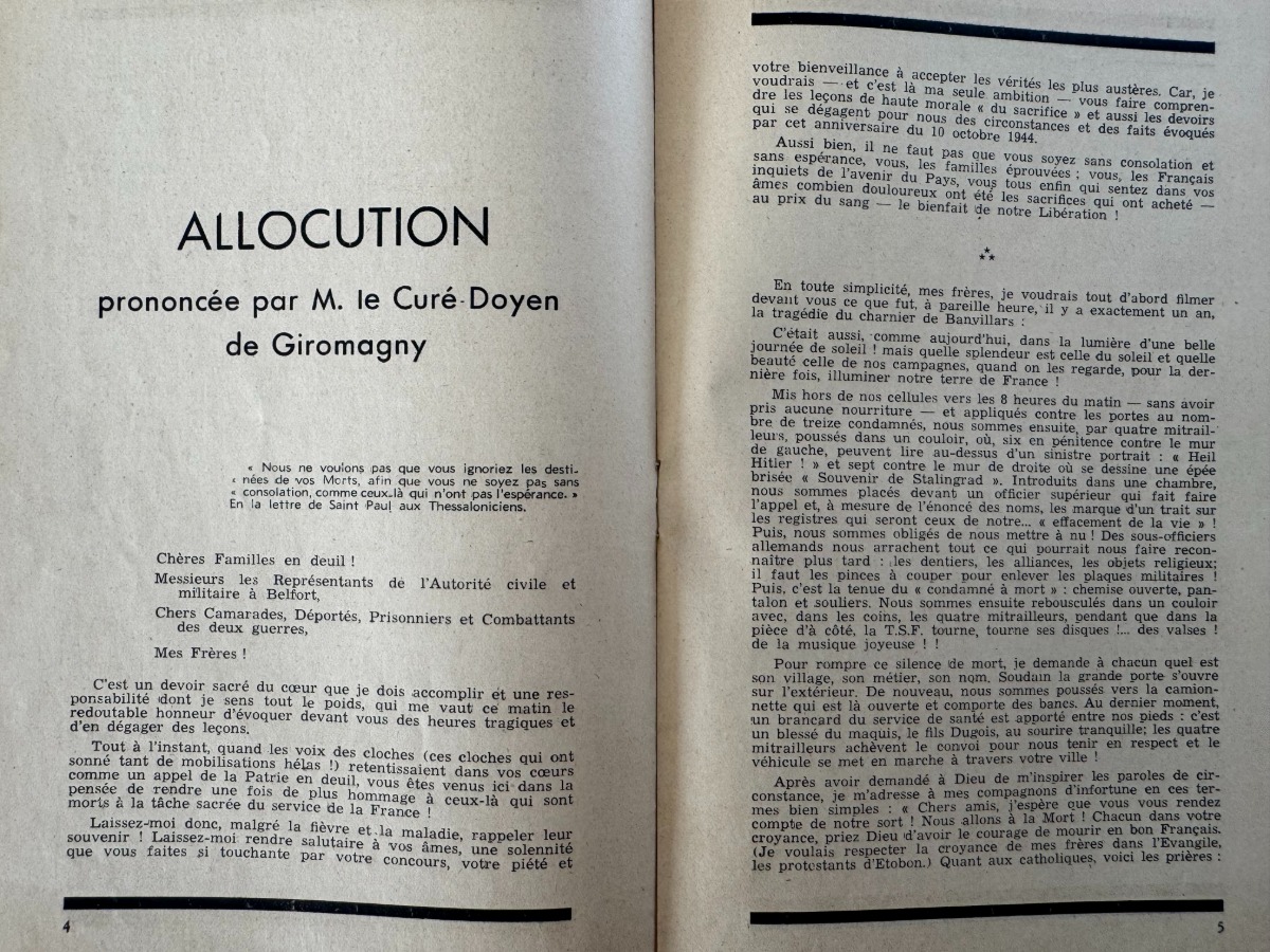 tragédie à Banvillars octobre 1944 - les crimes nazis - Territoire de Belfort - Vue 3 - Territoire de Belfort