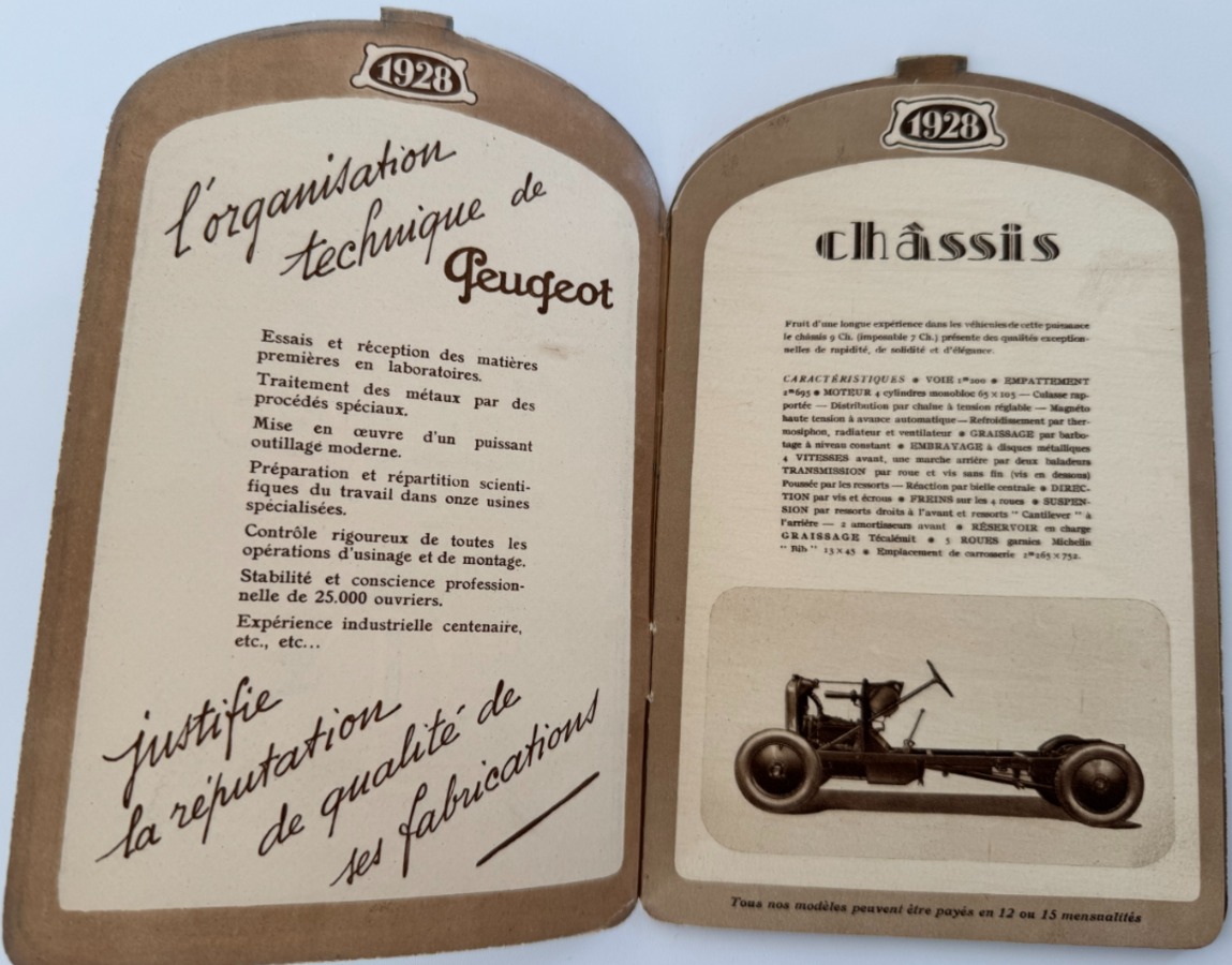Catalogue Peugeot 9 CH - 1928 - Vue 5 - Auto