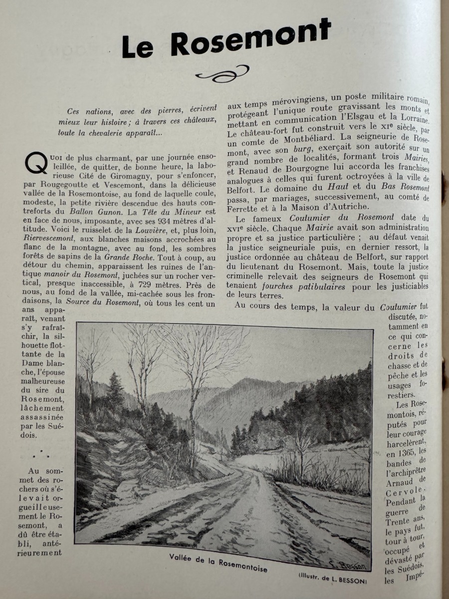 Le Pays Comtois - Giromagny et le Ballon d'Alsace 1935 - Territoire de Belfort - Vue 2 - Territoire de Belfort
