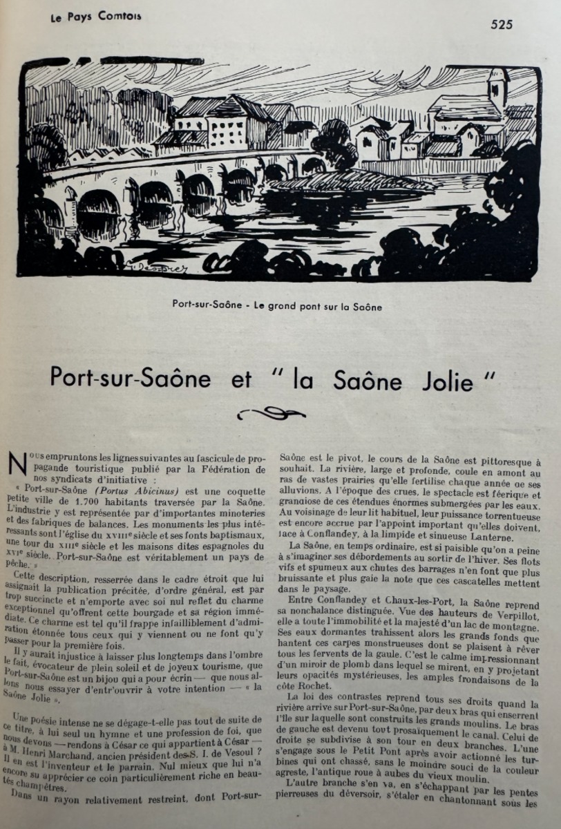 Le Pays Comtois la Haute Saône 1934 - Légende du Sabot - Velleminfroy - Creveney - Lure - Luxeuil - Vue 5 - Haute-Saône